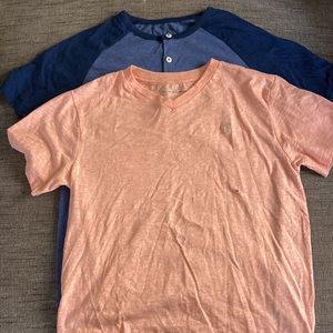 NWOT American Eagle Set of Boys Tops Henley T shirt 14